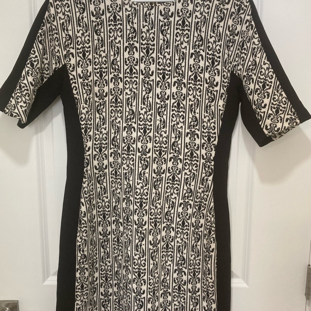 Walter Baker Monochrome Long Sleeve Dress